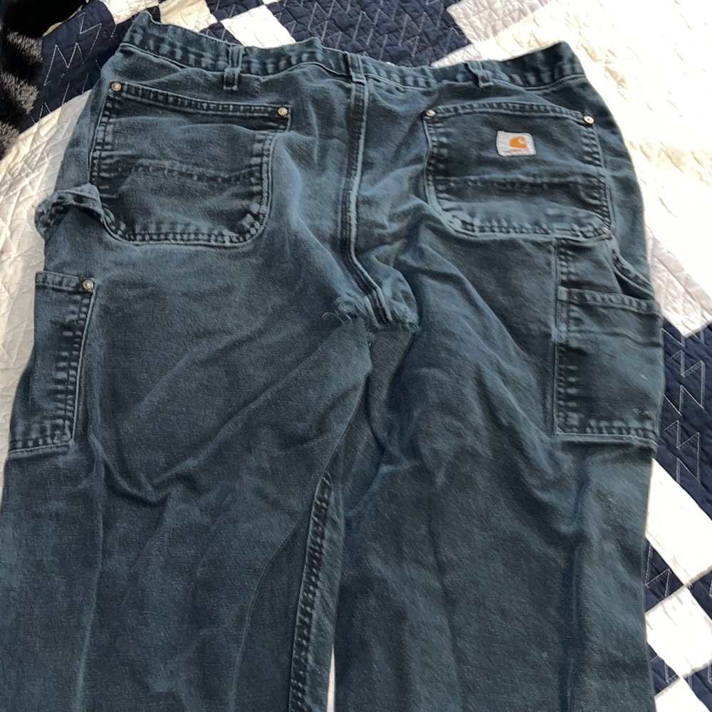 Distressed Carhartt double Lee work pants vintage 36” x 32” - Picture 3 of 4